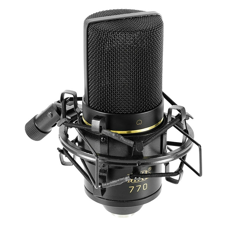 Motu M4 4x4 USB Audio Interface with MXL 770 Cardioid Mic , Headphones & XLR Cable for Recording