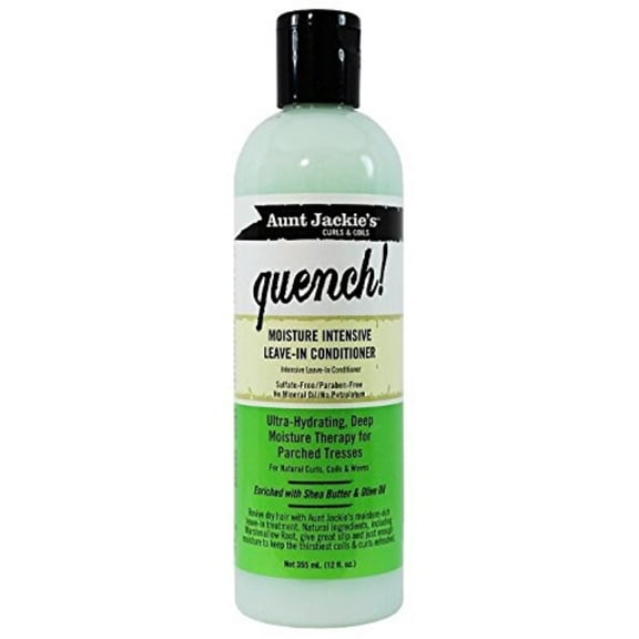 Aunt Jackie's Curls & Coils Quench! Moisture Intensive Leave-In Conditioner, 12 oz