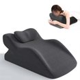 thumbnail image 3 of 2Pcs Set Ergonomic Memory Foam Intimate Positioning Pillow for Couples with Mini Support Cushion - L, 3 of 5