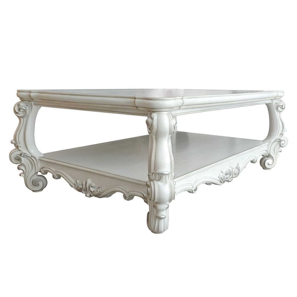ACME Versailles Coffee Table, Bone White