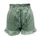 thumbnail image 4 of ICHUANYI Clearance Women's Summer Casual With Pockets Drawstring Printed Ruffles Shorts(Green, XL) ICHUANYI WER2023080903165, 4 of 5