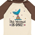 thumbnail image 4 of Inktastic Mermaid 1st Birthday 1 Year Old Girls Long Sleeve Baby Bodysuit, 4 of 5
