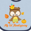 thumbnail image 4 of Inktastic My First Thanksgiving Owl Boys or Girls Baby Bib, 4 of 4