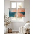 thumbnail image 3 of Abstract Sunrise Sunset Sheer Curtains 54 Inches Long 2 Panels Ocean Modern Oil Painting Light Filtering Semi Sheer Window Curtains Drapes for Bedroom Living Room 52"x54", 3 of 7