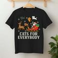 thumbnail image 2 of Cats For Everybody Christmas Cat Xmas Santa – T-Shirt, Hoodie & Sweatshirt – Holiday Cat Lover – Festive Fun, 2 of 6