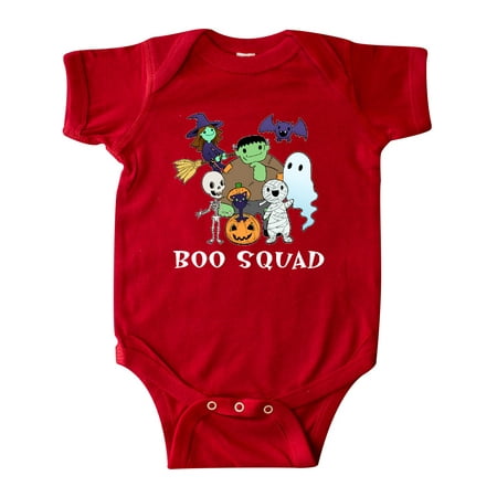 

Inktastic Halloween Boo Squad Cute Trick or Treat Monsters Gift Baby Boy or Baby Girl Bodysuit