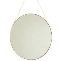 Koyal Wholesale Wall Mirror with Detachable Hanging Chain (Rose Gold, 12-Inch Round)