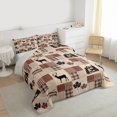 thumbnail image 3 of Homewish Woodland Wildlife Deer Bedding Comforter Set 2pcs for Kids Teens Adults,Maple Leaves Twin Comforter Sets Microfiber,Geometric Plaid Grid Breathable Bedding Set,Ultra Soft Home Decor, 3 of 8