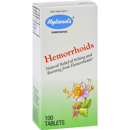 Hylands Homeopathic Hemorrhoid Tablets 100 Tablets Homeopathic