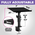 thumbnail image 3 of Liquid Stands Laptop Desk Mount - 9x12.5" Adjustable Laptop Mount For Desk Holds Up to 65 LBS - Versatile Steel Laptop Arm Mount For Desk, Piano & Workstations – Ergonomic & Adjustable Design, 3 of 7