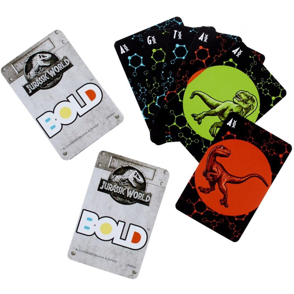 BOLD Jurassic World Edition Card Game for 2-4 Players Ages 7Y+