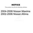 thumbnail image 2 of Kugel Front Rear Wheel Bearing and Hub Assembly Kit for Car Nissan Altima Maxima - Left Right Side (Driver Passenger) K70-101577, 2 of 8