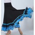 thumbnail image 4 of Modern Flamenco Waltz Ballroom Dance Ruffle Practice Skirts for Adults, 4 of 4