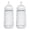 White + White, variant on Dr. Brown's Silicone Baby Bottle, Designed to Reduce Colic, 9 oz, Level 2 Medium Flow, White, 2-Pack