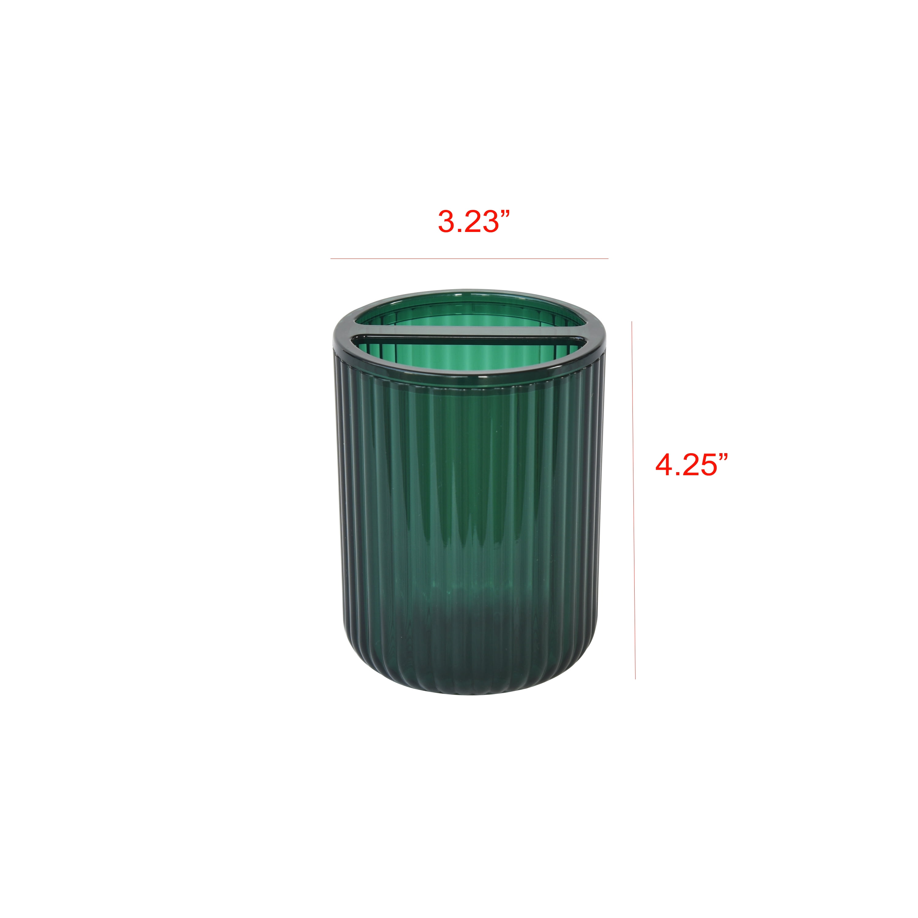 Mainstays Plastic Toothbrush Holder, Green