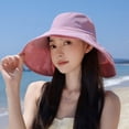 thumbnail image 2 of Sun Hats for Women Uv Protection Spring and Summer Outdoor Double-Layer Large Eave Sun Hat, 2 of 4