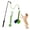 green, variant on Flirt Pole for Dogs, Interactive Dog Toys Teaser Wand Play Pole with Fleece Rope Lure Chewing Toy for Small Medium Large Dogs Puppy Outdoor Exercise & Training