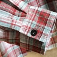 thumbnail image 4 of Men's Casual Plaid Shirts Lapel Button Down Long Sleeve Cardigan Regular Fit Pocket Front Shirts, 4 of 5