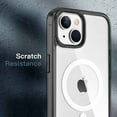 thumbnail image 7 of JETech Magnetic Case for iPhone 14 6.1-Inch Compatible with MagSafe Wireless Charging, Shockproof Phone Bumper Cover, Anti-Scratch Clear Back (Black), 7 of 7