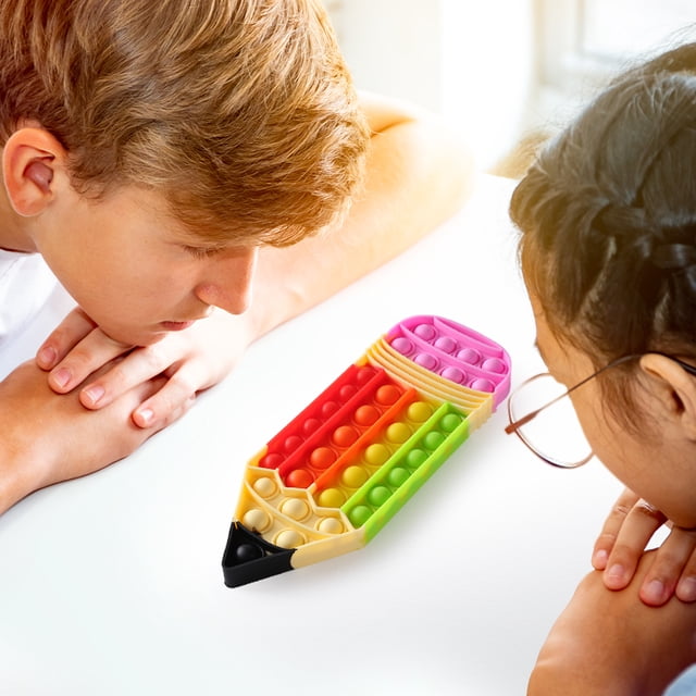 Lápiz de silicona Push Bubble Autismo necesita juguete antiestrés para apretar sensorial Ndcxsfigh Nuevos Originales