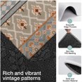 thumbnail image 3 of Orange Geometric Diamond Cross Pattern Kitchen Rugs Sets Of 3,Kitchen Runner Rugs Non Skid Washable,Decorative Kitchen Floor Mats for Kitchen,Sink,Laundry,17"x30"+ 17"x47" + 17"x59", 3 of 6