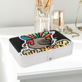thumbnail image 6 of Thanksgiving Elegant PU Leather Earring Organizer Storage Box Decorative Box with Removable Compartment - Portable, 6 of 6
