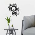 thumbnail image 5 of HELLOYOUNG Vintage Gothic Skull Metal Wall Art Decor Handmade Iron Craft TIKI Bar Home Ornament Holiday Decorations, 5 of 7