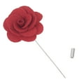 thumbnail image 3 of Toptie Men's Lapel Flower Pin Rose for Wedding Boutonniere Stick (Pack of 6)-Red-Pack of 6, 3 of 7
