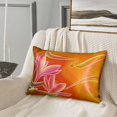 thumbnail image 3 of Easygdp Orange Flower Psychedelic Pillowcase 20×30 inches, Throw Pillowcase with Invisible Zipper for Bedroom, Sofa, Office, 3 of 8