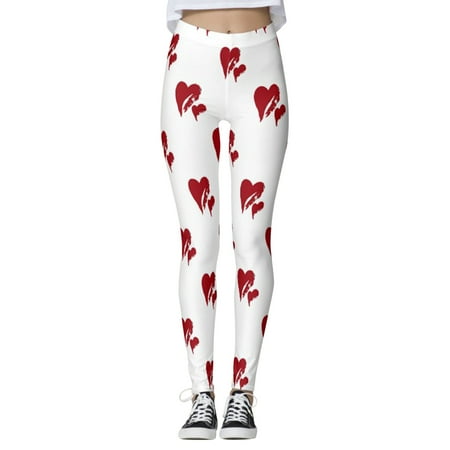 

Wiueurtly Women Custom Valentine s Day Printed Pants Custom Leggings For Leggings Running Pilates Long Leggings plus Size Control Top Leggings Womens Maternity Leggings Set
