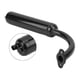 thumbnail image 4 of Motor Bikes Muffler Exhaust Pipe Black for 2 Stroke 49cc 60cc 66cc 80cc Engines Motorized Bicycle, 4 of 5