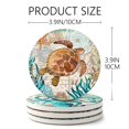 thumbnail image 3 of Juego de posavasos Teivio Stone Marine Life de 8 piezas, 10 cm, 3 of 6