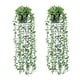 thumbnail image 4 of Matsuzay De plantas de eucalipto artificiales para el hogar, diseño de escena de vid falsa para exteriores, planta en maceta, decoración Decoración del hogar, 4 of 6