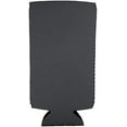 thumbnail image 3 of Blank Neoprene Collapsible Slim Can Coolie (4 Pack, Charcoal), 3 of 7