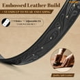 thumbnail image 4 of WHIPPY Men's Western Cowboy Belts for Women Cowgirl Belt Western Leather Belts for Jeans, 4 of 6