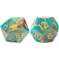 thumbnail image 5 of Gate Keeper Games and Dice: Van Gogh Dice: Self Portrait - 7pc RPG Set, Blue, Orange & Yellow Cream Swirled, Art Dice for Role Playing Games, 5 of 5