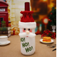 thumbnail image 2 of 2 × Navidad botella de vino tinto bolsa cubierta mesa fiesta decoración de mesa-cubierta de botella de vino para decoración regalo de Navidad-Papá Noel Rojo Verde, 2 of 4