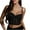 Black, variant on YUGYXL Women Crop Tops Spaghetti Straps Camisole Slim Fit Sleeveless Cropped Tank Tops for Women Stretchy Corset Blouse Shirts Red,S