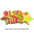 thumbnail image 4 of Guirnalda de neón Cateissary colgantes luminosos de papel oscuro fluorescente Baby Shower Kits decoración fiestas Estrella, 4 of 6
