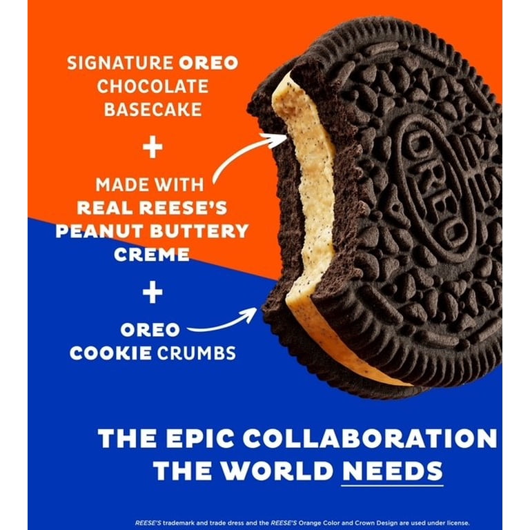 2 x OREO REESE'S Peanut Buttery Creme Chocolate Sandwich Cookies
