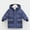 Blue, variant on Boy Winter Coat Hooded Puffer Jacket Yellow Puffer Coat Full-Zip Long Sleeve Thicken Waterproof Jacket Kids Jackets Girls Size 6-7 Years