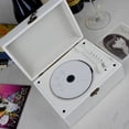 thumbnail image 3 of 2024 Wireless Bluetooth CD Player with Built-in Speaker and USB Playback Retro Design, Rechargeable Battery - Perfect for Music Lover(White), 3 of 6