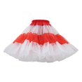 thumbnail image 1 of Gibobby ganchos para faldas con pinzas Falda multicolor de color caramelo para mujer, enagua de medio cuerpo, falda corta pequeña colorida(Rojo, M), 1 of 2
