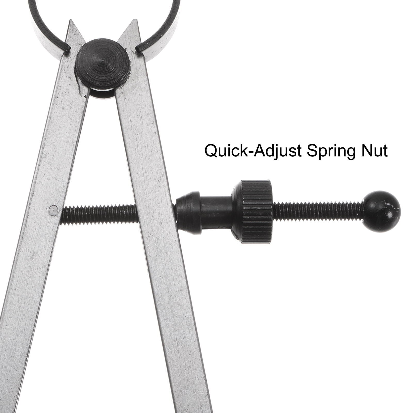 Uxcell Spring Joint Caliper 12 inch / 300mm Steel Adjustable Spring Inside Caliper with Solid Nut