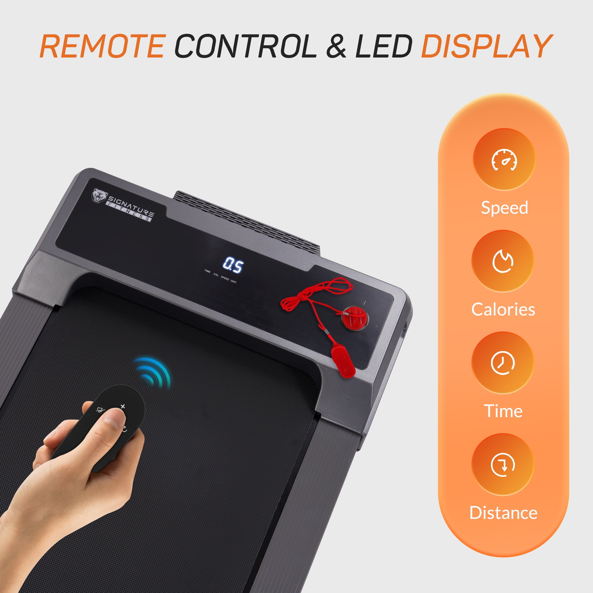 BalanceFrom SlimFold Dual-Mode Walking Pad, Compact Under-Desk Electric Treadmill with Remote Control & Transport Wheels, Quiet Space-Saving Walker for Home Office Walking or Light Jogging