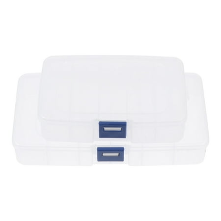 

2pcs Multifunctional Storage Boxes Tattoos Embroidery Tools Boxes (Transparent)