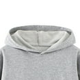 thumbnail image 6 of idosla Girl Boy Oversized Hoodies Fleece Pullover Sweatshirts Kids Fashion Casual Outfits Fall Winter Clothes (Light Gray, 5-6 Years), 6 of 9