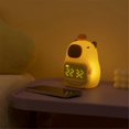 thumbnail image 5 of Capybara Night Light with Digital Clock, Silicone Animal Night Light Rechargeable Tabletop Decoratio, 5 of 5