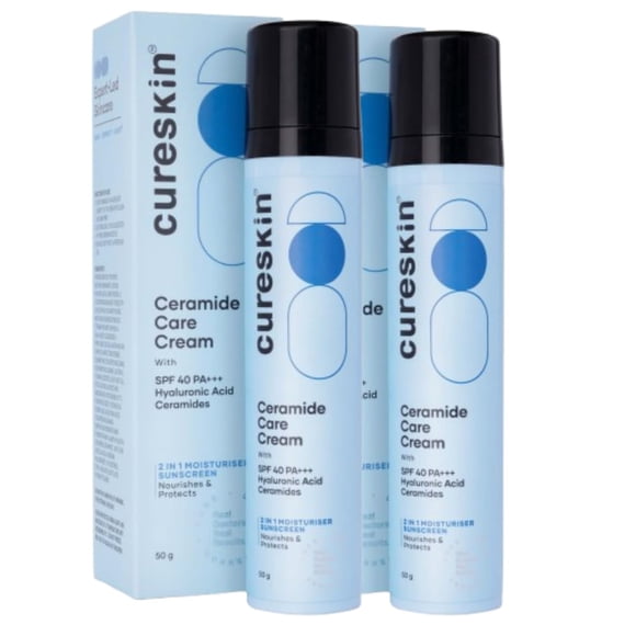 Crema hidratante Cureskin Ceramide SPF 40 PA+++ 50 ml para hombres y mujeres