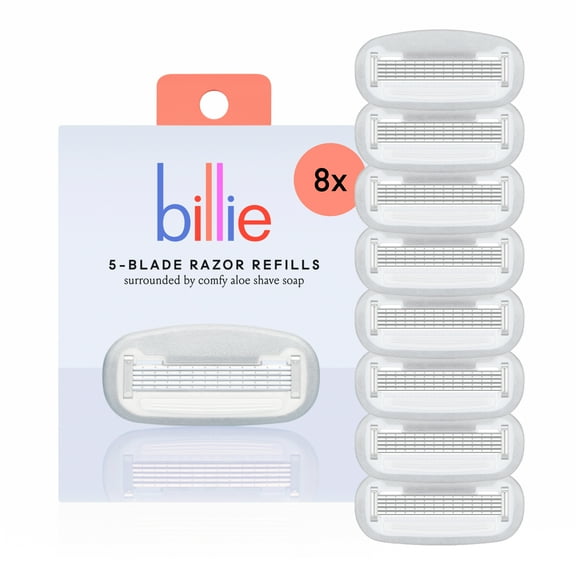 Billie Women’s Razor 5-Blade Refills, 8 Ct